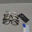 Gaoye Stylish Blue Light Glasses for Woman - Computer Glasses 99% Blue Light Blocking - Lightweight TR90 Frames - 3 pack