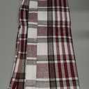 CARRIE HOME Red Tartan Christmas Plaid Pillow Covers 20x20 Set of 2 Farmhouse Buffalo Plaid Red Striped Throw Pillow Cover for Living Room Couch Sofa