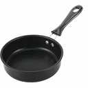 4.7inch Mini Non-Tick Egg Pan - 5-Layer Coating, Dishwasher Safe, Gas/Induction Compatible Small Frying Pan for Omelet, Pancake, Oven & Dishwasher Safe - Perfect for Camping & RV (Black)
