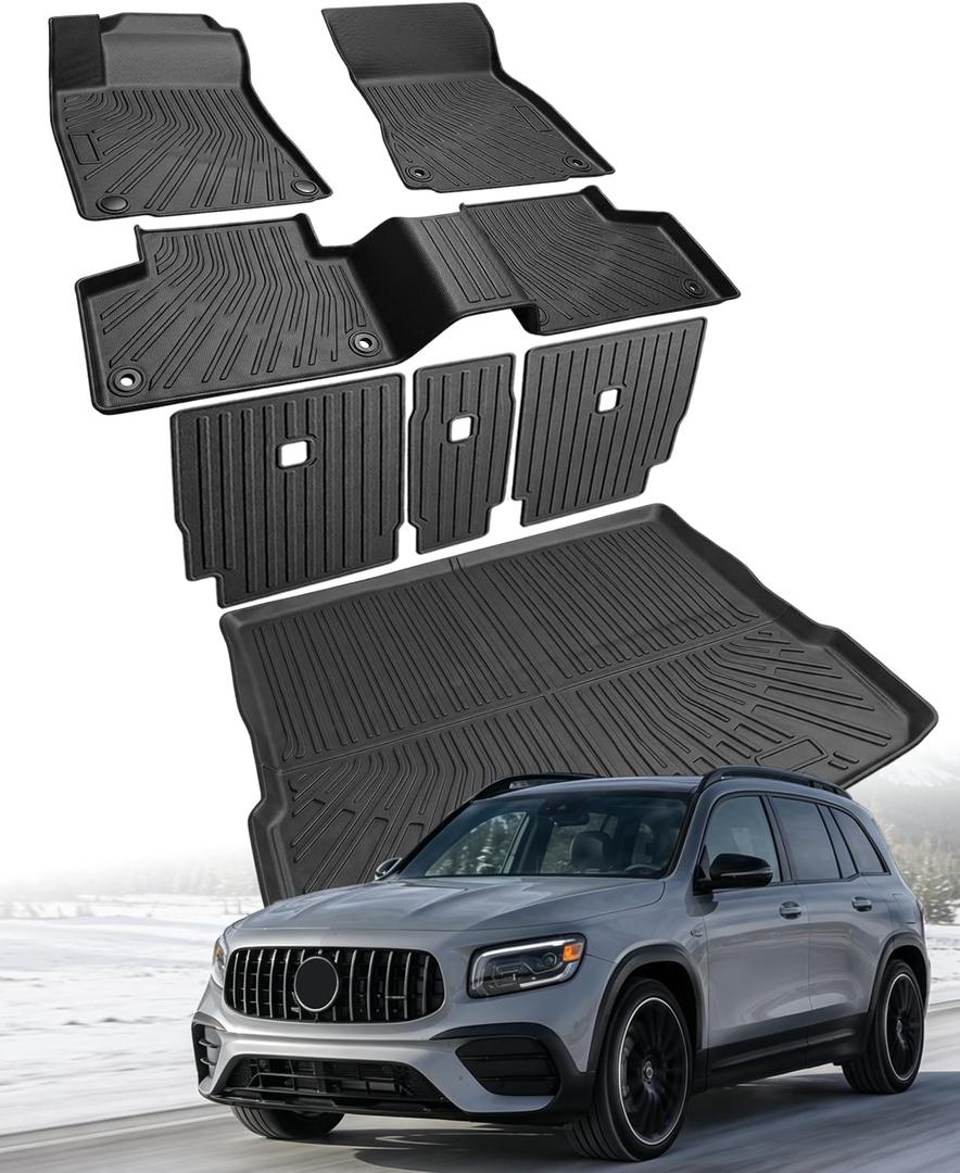 Floor Mats & Cargo Liner for Mercedes-Benz GLB 2020-2025 2026 Full Set