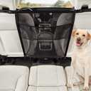 Dog Car Barrier,Dog Net for Car Divider,Pet Barrier with Mesh Organizer,Universal for Car,SUV,Truck (12.95 x 7.52 x 2.2 in)