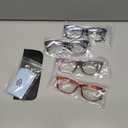 Progressive Multifocus Reading Glasses for Women, Pattern Print Blue Light Block Stylish Ladies Computer Readers