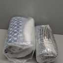 JMGBird Water-Resistant Outdoor Pillows Set of 2, 12x20 inch Durable Navy Blue Grid Pattern Throw Pillows with Inserts for Patio Furniture (Blue and Black)