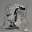 Olsa Dog Raincoat, Dog Hooded Slicker Poncho, 4 Legs Rain Jacket with Reflective Stripe, Water Proof Rain Snow Clothes with Hood for Small Medium Dogs (White)