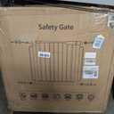 Extra Wide Baby Gate with Door 70-85.7 Inch Pressure Mounted, Auto Close Child Baby Gates for Doorways No Drill, Walk Through Dog Gate Indoor for The House, White