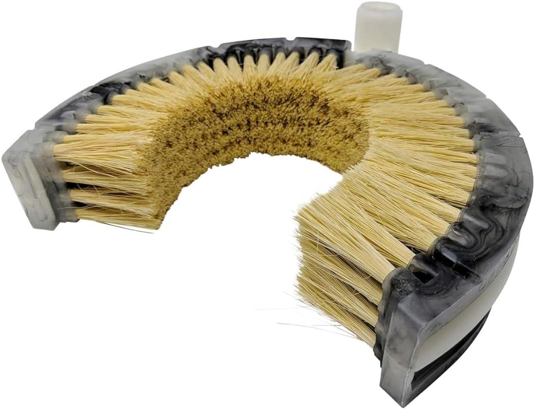 Teravan Curved Wash Brush for Exhaust Stack Pipes with Natural Tampico Fiber, Truck Cleaning Brush, Ideal Scrub Brush for Truck Exhaust Stack Pipes ((8"-10" Diameter)