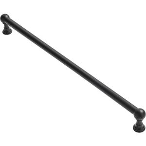 1 Pack 18 Inch Hole Center Appliance Pulls Black Cabinet pulls 100% Solid Heavy Duty Dresser Pulls Cabinet Drawer Pulls for Kitchen Cupboard Hardware
