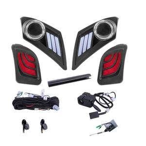 Deluxe Street Legal Light Kit for Yamaha Drive 2, LED Headlight, Taillight, Upgraded Wiring Harness, Deluxe Turn Signal Switch, Mechanical Brake Switch with Bracket