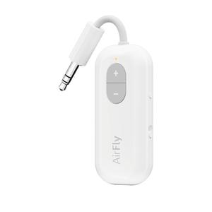 Twelve South AirFly SE | Bluetooth Wireless Audio Transmitter Adapter for AirPods/Headphones, 20+ Hr Battery, Works with 3.5mm aux Jacks on Airplanes, TVs, Gym Equipment, and Travel