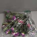 HyeFlora Artificial Flowers for Outdoors 2PCS Faux Petunias Silk Fake Flowers for Outside Planter UV Resistant Realistic Home Garden Porch Decor (Fuchsia)