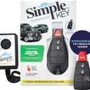 Simple Key, Key Fob and Key Programmer with Interchangeable 3 & 4 Button Keypads Compatible for Select Chrysler, Dodge, Jeep, Ram, Volkswagen Vehicles, Simple Key Replacement Kit