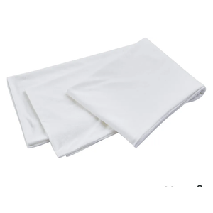 Oubonun 100% Jersey Cotton Body Pillow Cover with Zipper - Luxury Soft Removable Pillow Case - Long Fuzzy - Knitted (White, 21"X54")