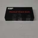 CUEHEAT Heated Waist Belt - Cordless Heating Pad for Low Back, Electrical Heating and Massage, Rechargeable Battery Powered (Black, 49 inches)