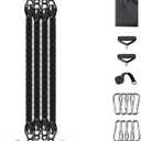 Multifunction Tension Rope Set,Upgraded Sit Up Bar-Smart Stirrup Puller-Pedal Puller Tensioner Workout Bands Resistance with Abdomen/Waist/Leg/Hips/Chest/Back