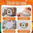 3 x Halloween Bulletin Board Decorations Set- 107 PCS,3 Interchangeable Message Sets, Ghost and Candy for Home School Office Partys,Halloween Classroom Decor