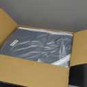 SORCEDAS Portable Wardrobe Closet Storage Organizer Metal Hanging Rack Non-Woven Fabric 34 Inch Grey