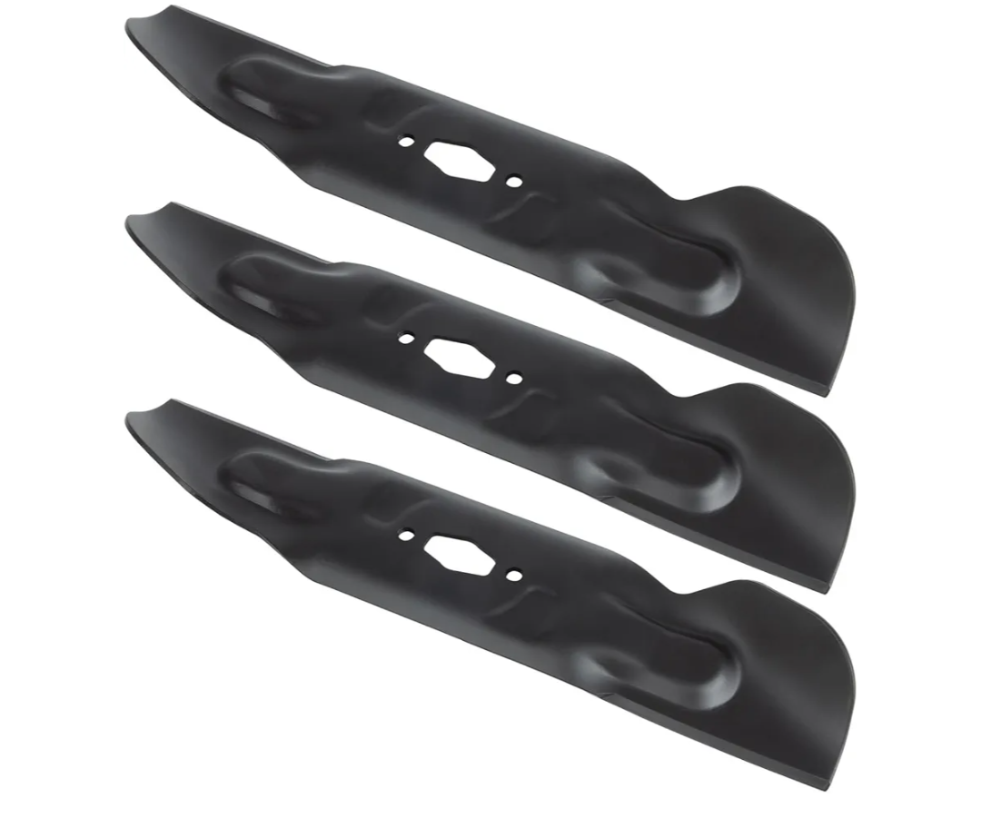 High‑Lift Mower Blades 742P05094 (3‑Pack) – OEM Fit for Cub Cadet Enduro XT1-LT50, ZT1-50, ZT2-50 & Craftsman 50″ Decks with S Hole – Heavy‑Duty Powder‑Coated Steel, Pre‑Sharpened