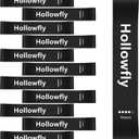 Hollowfly 12 Pcs Latex Resistance Loop Exercise Bands for Booty Workout Stretch Exercise Bands Non Slip for Legs Squat Resistance Loop Women Men Starter Butt Hip Thigh Fitness (Black)