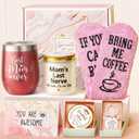 Best Mom Gifts Christmas Gifts for Mom from Daughter Son Kids, Birthday Gift Basket for Mother Women Mother-in-law Mothers Day Thanksgiving Present, New Mama Gift for Wife from Husband w/ Wine Tumbler (A1.Rose Pink)