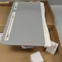 Laptop Bed Tray Desk, Foldable and Adjustable Lap Table with Heights and Angles, Upgraded-Sturdy Laptop Lap Desk for Bed/Sofa/Couch/Floor (2 Drawers, X-Large, Grey) (Gray)