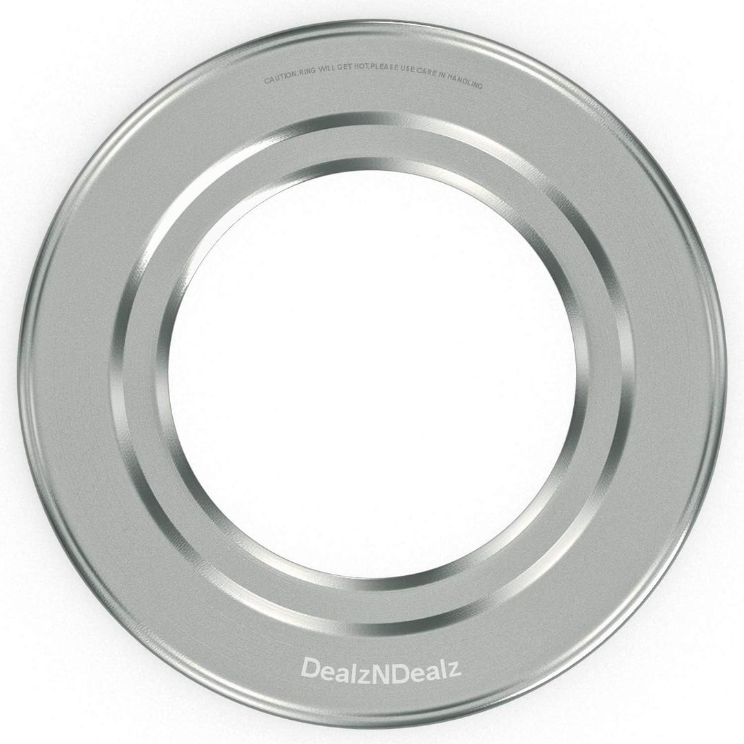 Bamboo Steamer Ring Adapter | Fits 8" to 13" Bamboo Steamer Basket | Stainless Steel Steaming Ring for Dumplings, Dim Sum, Veggies, and Cooking Essentials