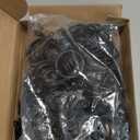 Qunclay 100 Set 1.26 Inch Metal Curtain Rings with Eyelets Curtain Hooks for Drapes and Metal Drapery Pin Drapery Hooks for Window Door Shower Bathroom Rings (Black)