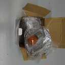 4 Pcs 3 1/4" Touring OEM Flat Black Smoked Turn Signal Lenses+Amber Bulbs for Harley Davidson Electra Glides Road King