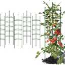 Tomato Cage, 6ft Tomato Cages for Garden 6-Pack Tomato Cage Support Green Garden Plant Sticks/Stakes for Climbing Plants, Vegetables, Fruit, Flowers