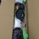 Electric Weed Wacker Cordless, 21V Battery Powered Weed Electric Eater with Wheels and 2pcs 4.0ah Batteries, 4 Types Blades,4 in 1 String Trimmer/Edger/Brush Cutter for Lawn Yard Garden (light green)
