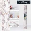 AbaBoorty 400" x15.8" White Marble Contact Paper Glossy Marble Wallpaper Peel and Stick Countertops for Kitchen Counter top Bathroom Stick Paper Granite Self Adhesive Waterproof Wallpaper