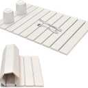 Large Dish Drying Mats for Kitchen Counter, 24"(L)×16"(W) Marble pattern, Drying Collapsible Dish Drying Mat