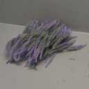 Ouddy Decor 12 Bundles Artificial Lavender Fake Flowers Faux Plastic Plants for Home Wedding Kitchen Garden Patio Window Box Office Table Centerpieces Indoor Outdoor Decor, Gray Purple