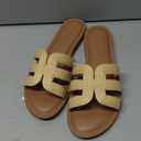 The Drop Women's Monika Sandal, Raffia, 10