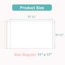 100 Pack Acid-Free Crystal Clear Sleeves Storage Bags for 11x17 Art Prints