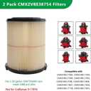 Replacement Cartridge Filter for Craftsman 9-38754 Red Stripe General Purpose for 5 to 20 Gallon Shop Vacuums CMXZVBE38754 (9-38754) (2 Pack)