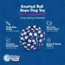 My Pet & Me  Knotted Ball Rope Dog Toy (2.7 Inch)  Dog Chew Toy for Puppies and Small Dogs  Ideal for Fetch, Teething, and Interactive Play