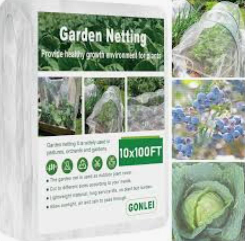 GonLei Garden Netting 10 X 100 FT Ultra Fine Netting for Garden Protection,Garden Netting for Raised Beds,Mosquito Net for Blueberry Shrubs Vegetables Fruits Flowers Crops Pest Barrier