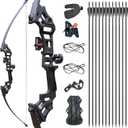 Archery Bows for Adults, Takedown Aluminum Alloy Riser Bow and Arrow Set for Adults Beginners, 30 40 Lbs Right Hand Archery Set with 12 Arrows Recurve Kit