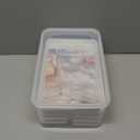 WIBIMEN Mini Ice Cube Trays, 0.55 Tiny Pebble Ice for Iced Coffee & Cocktails, Fast Chill, Easy Twist Release, Stackable with Lid & Storage Bin (4 Pack, White)