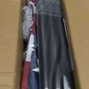 American Flag with Pole for House Outside, Including 5Ft Heavy Duty Flag Aluminum Poles Kit and 100% Polyester 3x5 ft US Flag, No Tangle Spinning Pole and Multi-Position Flag Pole Bracket