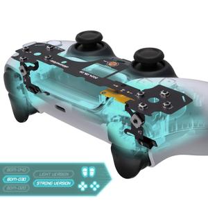 eXtremeRate Strong Version Whole Clicky Kit for PS5 Controller BDM-030 Shoulder Face Dpad Buttons, Custom Micro Switch L2R2 Face Buttons Clicky Kit and Tactile L1R1 Keys Mouse Click for PS5 Controller