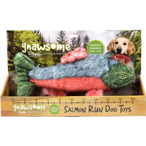 1pk Assorted Plush Durable Salmon Toy
