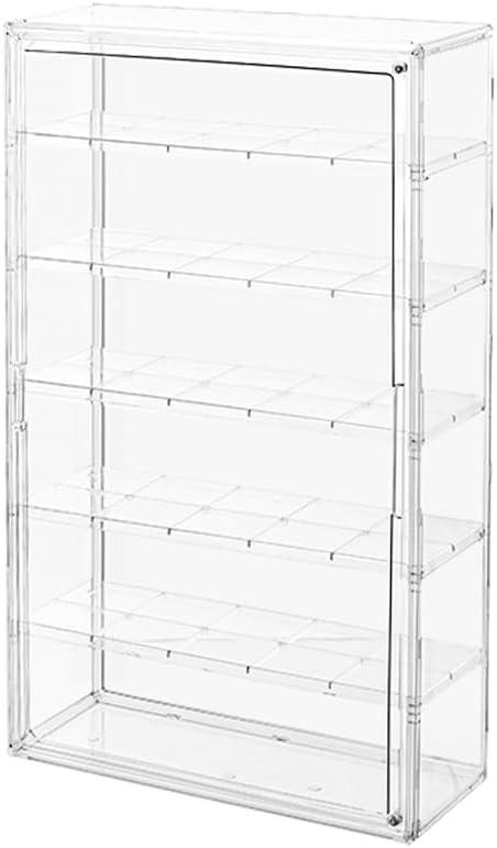 6 Tiers Extra Large Clear Display Case for Figures, Acrylic Storage Organizers Box with Magnetic Door, Wall-Mounted Dustproof Showcase for Collectibles Action Figure
