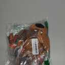 Plush Dog Toys with Rope, Squeaker & Crinkle Paper Interactive Squeaky Chew Toy for Large Dogs & Puppies Tough Pet Toy for Tug of War, Fetch & Dental Exercise (Brown)