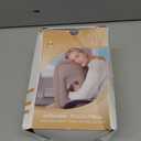 JefDiee Inflatable Travel Pillow, Airplane Neck Pillow Comfortably Supports Head and Chin for Airplanes, Trains, Cars Office Napping on The Tray Table (Grey) (Medium)