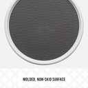 Copco Basics Non-Skid Pantry Cabinet Lazy Susan Turntable, 12-Inch, White/Gray, 1 Count (Pack of 1)