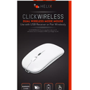 HELIX CLICK WIRELESS DUAL WIRELESS MODE MOUSE - White