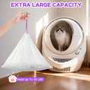 Liner Bags Compatible with Litter Box,Heavy-Duty and Durable Replacement,Litter Box 4 Accessories Compatible with for Hassle-Free Care,3 Rolls(63PCS)