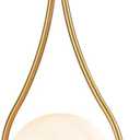 HOLKIRT Mid-Century Globe Wall Sconce Lamp Modern Vanity Wall Light Fixture Brass Finish (1 Pack-Brass)