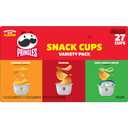 Pringles Potato Crisps Chips, Lunch Snacks, Snack Cups, Variety Pack, 19.3oz Box (27 Cups) (EXP 01/31/26)